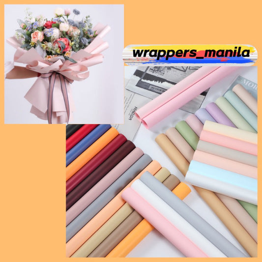 20pcs Quality Single Tone Colored Wrappers Flower Wrapper Bouquet Wrapping Materials (Waterproof)