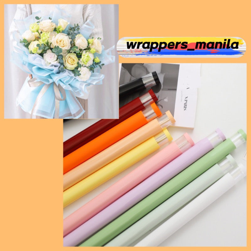 20pcs Transparent Frame Border Bouquet Wrapping Material (Waterproof)