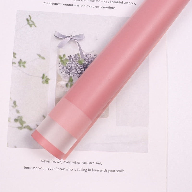 20pcs Transparent Frame Border Bouquet Wrapping Material (Waterproof)