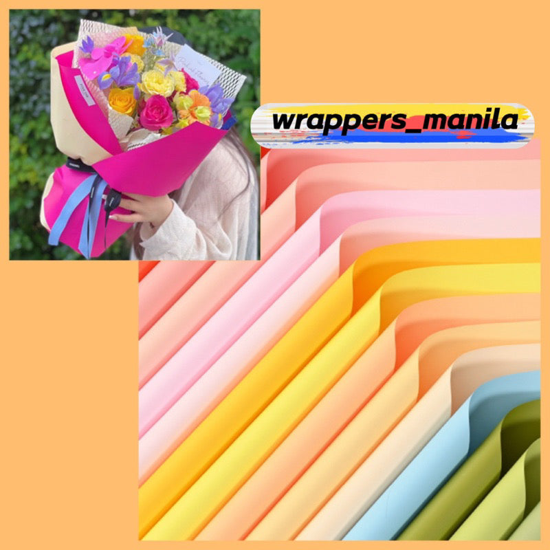 20pcs Solid Single Tone Colored Wrappers Bouquet Wrapping Paper (Waterproof)