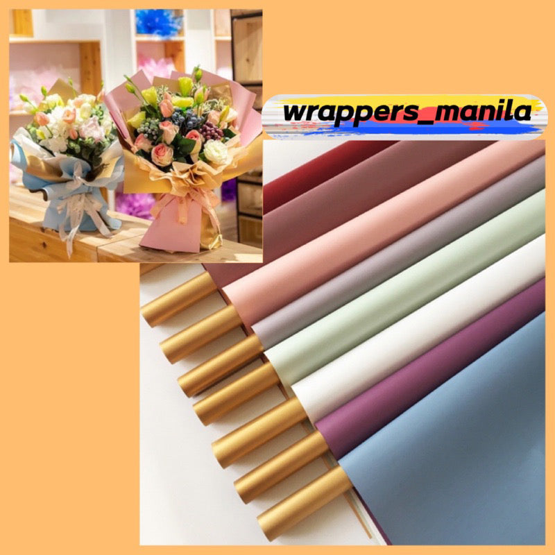 20in1 Pack Double-Sided Two Tone Colored Wrappers Bouquet Wrapping Materials (Waterproof)