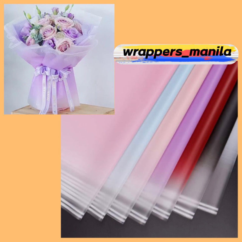 20in1 Pack Fading Gradient Wrappers Bouquet Wrapping Materials (Waterproof)