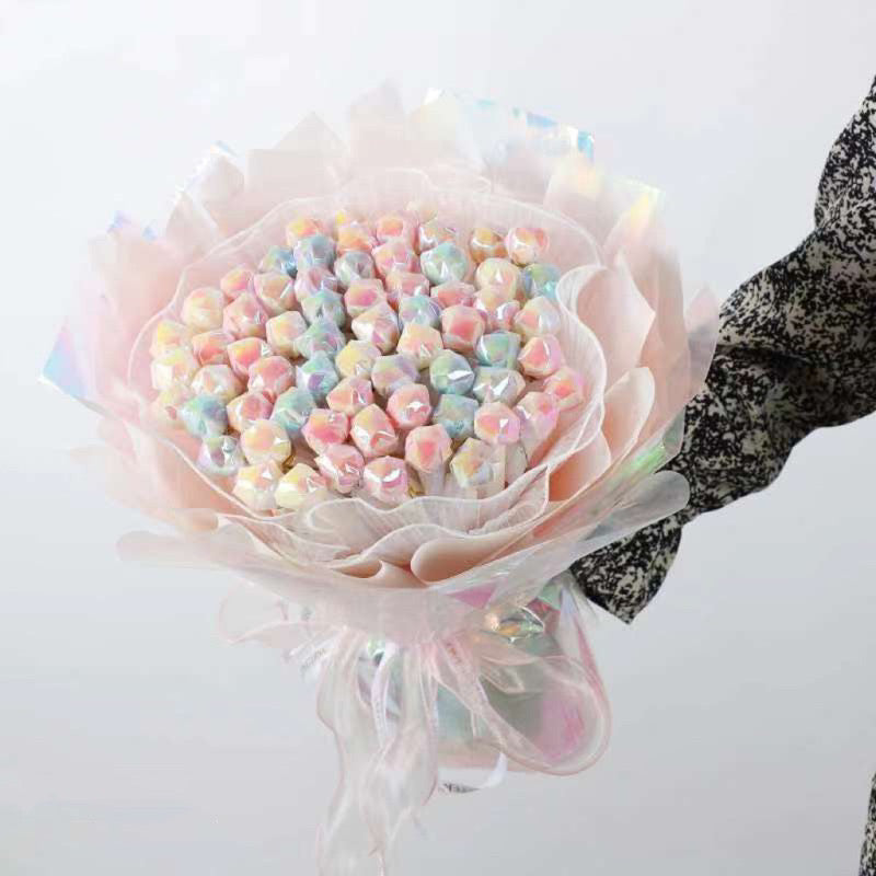 Holographic Flower Wrapping Film Waterproof Floral Wrapping Paper (Waterproof)