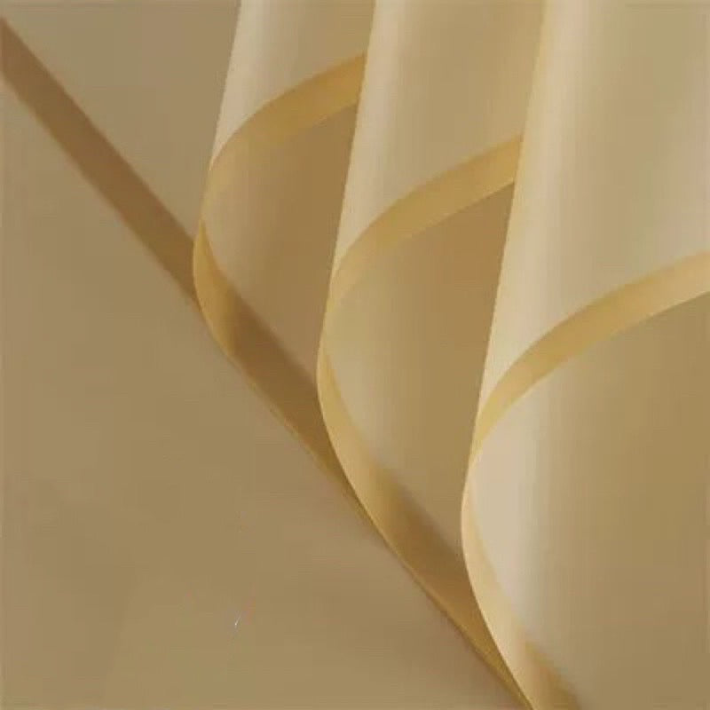 20pcs in 1 Pack Colored Translucent Border Bouquet Wrapping Material (Waterproof)