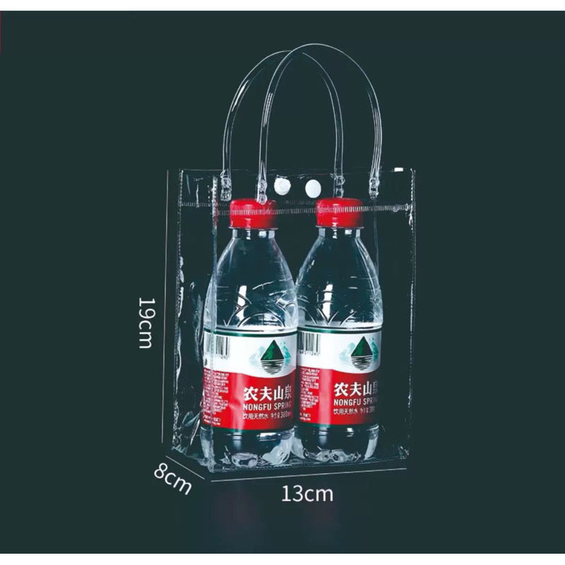 Plastic Transparent Bag/ PVC Bag Transparent Tote handbag gift Clear Gift Packaging Bag