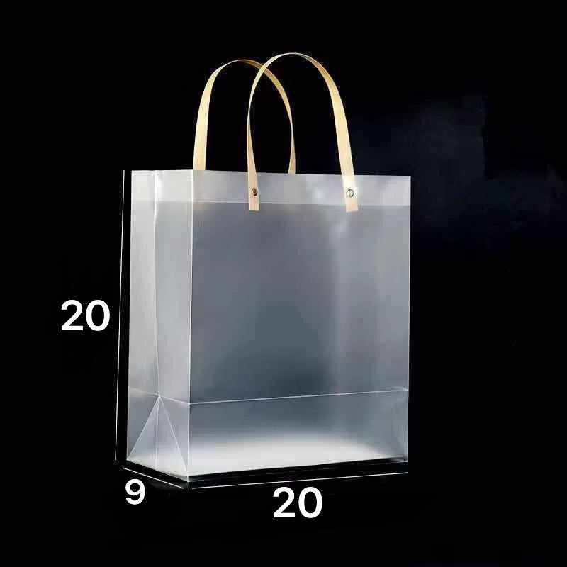 Frosted Tote Bag Plastic Gift Bag Souvenir Bag