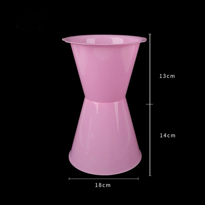 10sets Flower Artifact Bouquet Standee Plastic Bucket Cylinder Floral Base