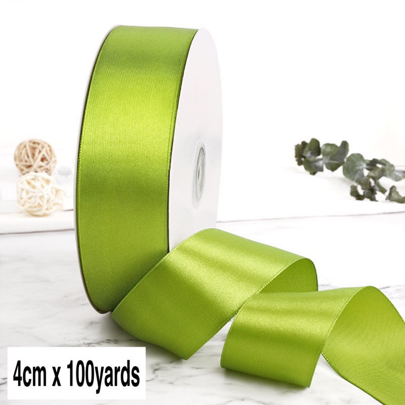 100Yards 4cm Satin Ribbon Gift Wrapping Satin Ribbon