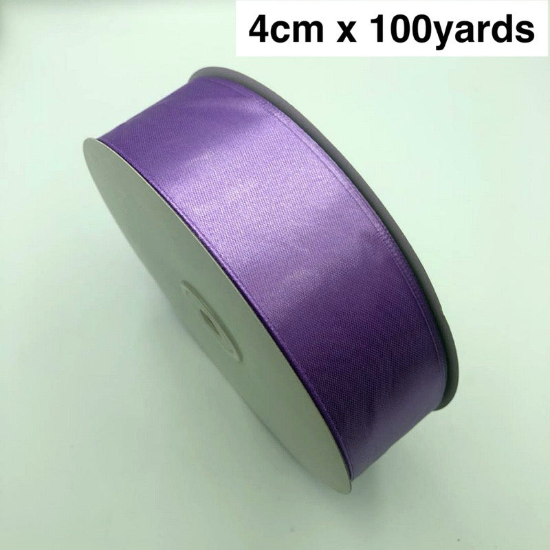 100Yards 4cm Satin Ribbon Gift Wrapping Satin Ribbon