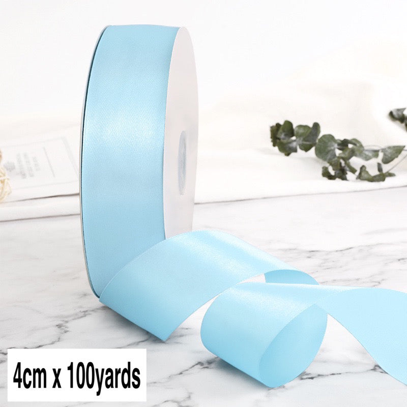 100Yards 4cm Satin Ribbon Gift Wrapping Satin Ribbon