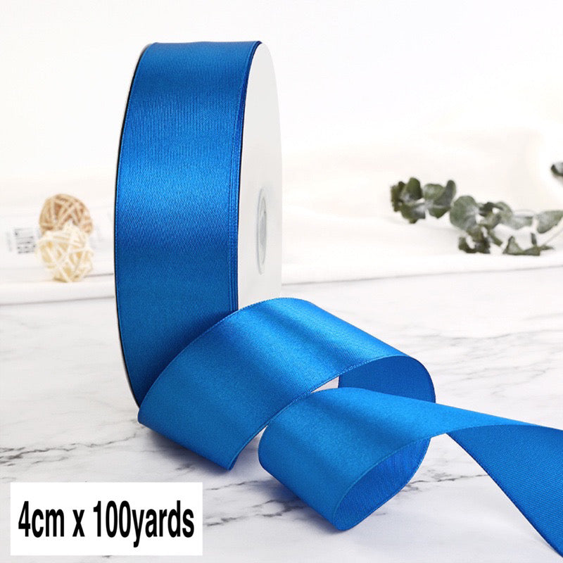 100Yards 4cm Satin Ribbon Gift Wrapping Satin Ribbon