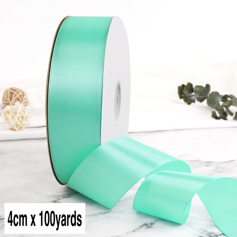 100Yards 4cm Satin Ribbon Gift Wrapping Satin Ribbon