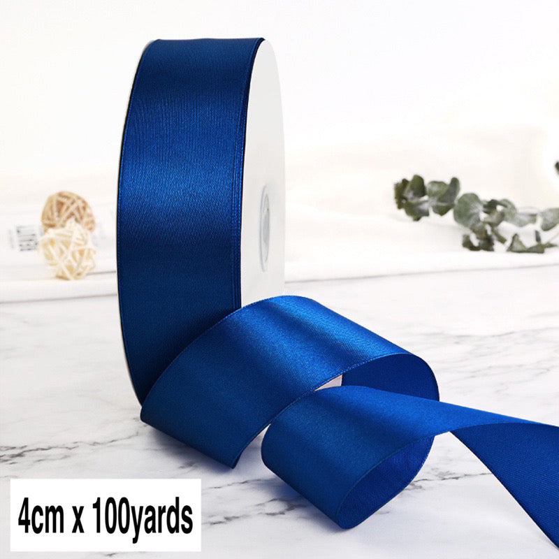 100Yards 4cm Satin Ribbon Gift Wrapping Satin Ribbon