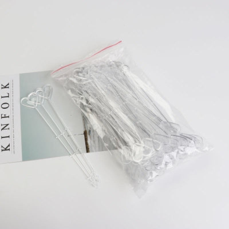 10pcs Plastic Card Holder Transparent