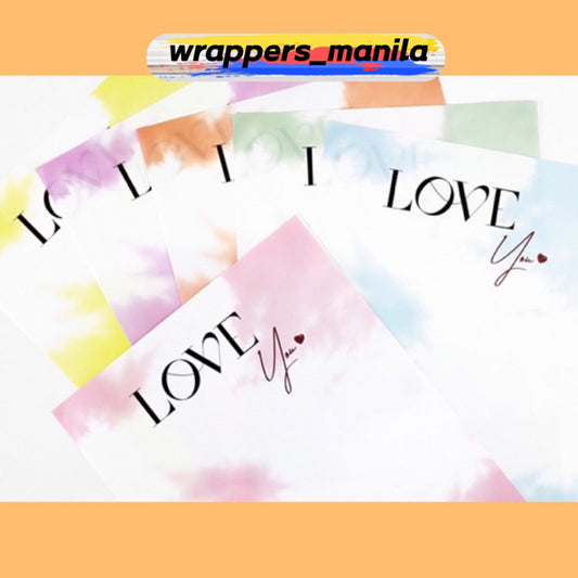 20pcs Trending LOVE You Design Wrapper Bouquet Wrapping Paper (Paper Type)