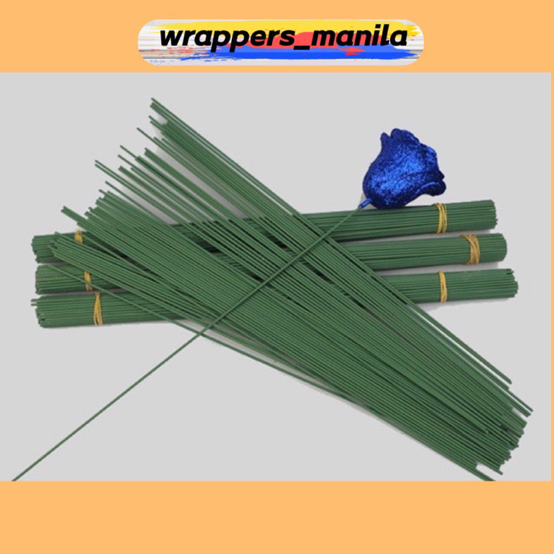 50pcs Floral bamboo Stick Flower Iron Wire DIY Bouquet Making Material for Flower Arrangement