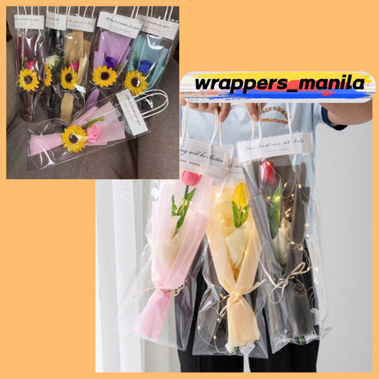 10pcs Flower Bag Bouquet Gift Bag (bag only）