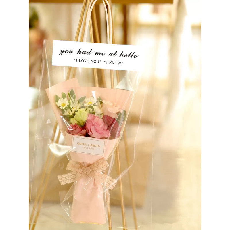 10pcs Flower Bag Bouquet Gift Bag (bag only）