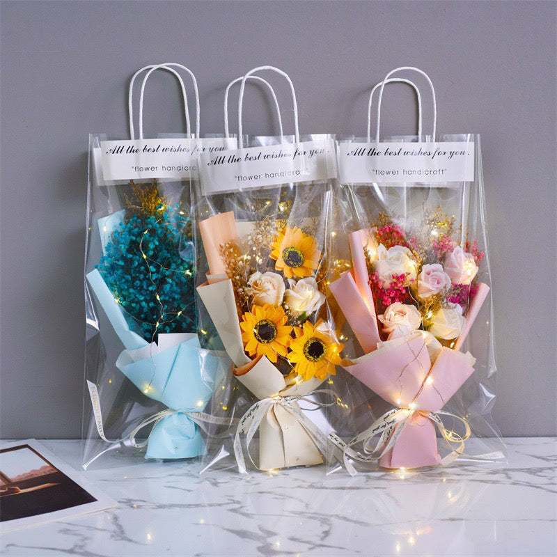 10pcs Flower Bag Bouquet Gift Bag (bag only）