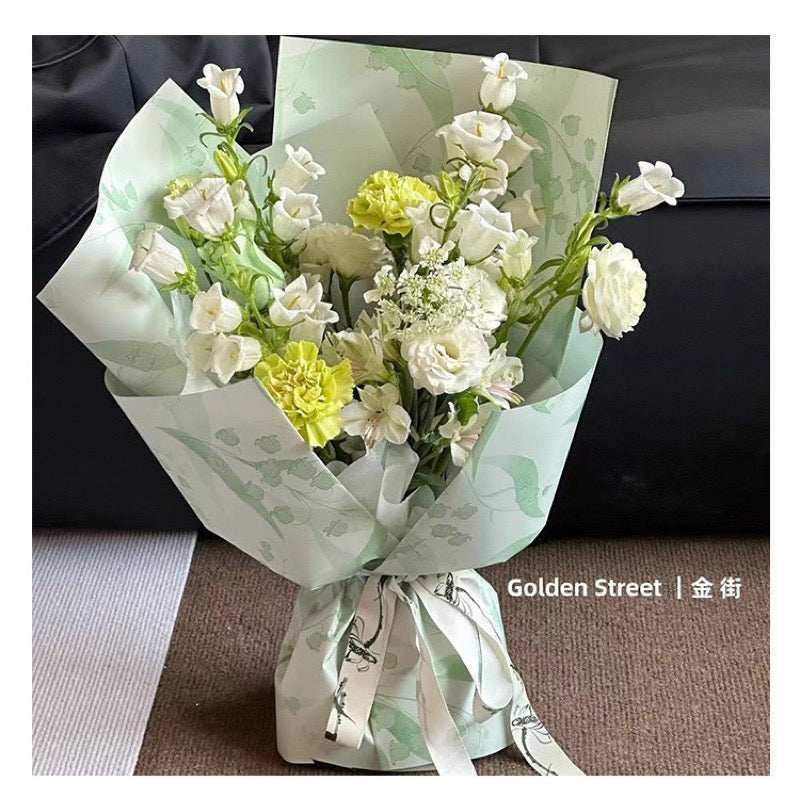 20pcs Lily Flower Wrappers Bouquet Wrapping Materials (Waterproof)