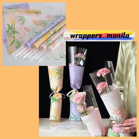 20pcs Single Stem Floral Wrappers Bouquet Wrapping Paper