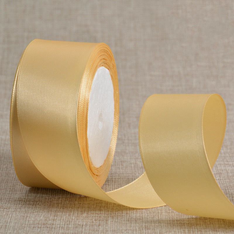 25Yards Plain Gift Wrapping Bouquet Ribbon Satin Ribbon