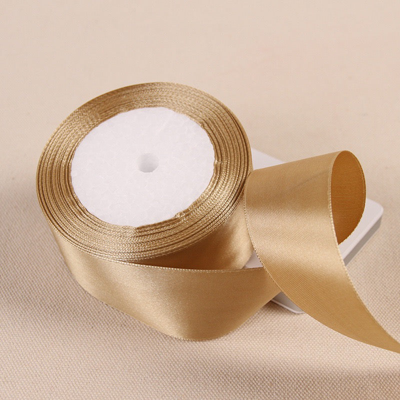 25Yards Plain Gift Wrapping Bouquet Ribbon Satin Ribbon