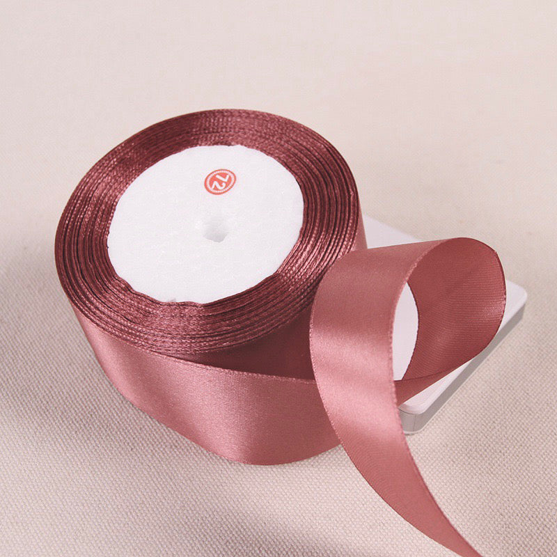 25Yards Plain Gift Wrapping Bouquet Ribbon Satin Ribbon