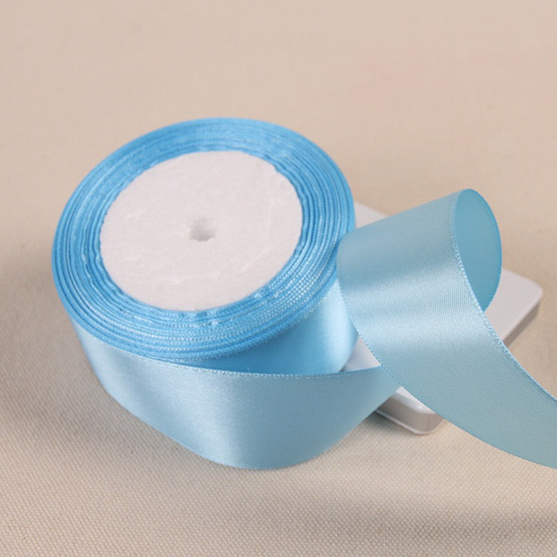 25Yards Plain Gift Wrapping Bouquet Ribbon Satin Ribbon