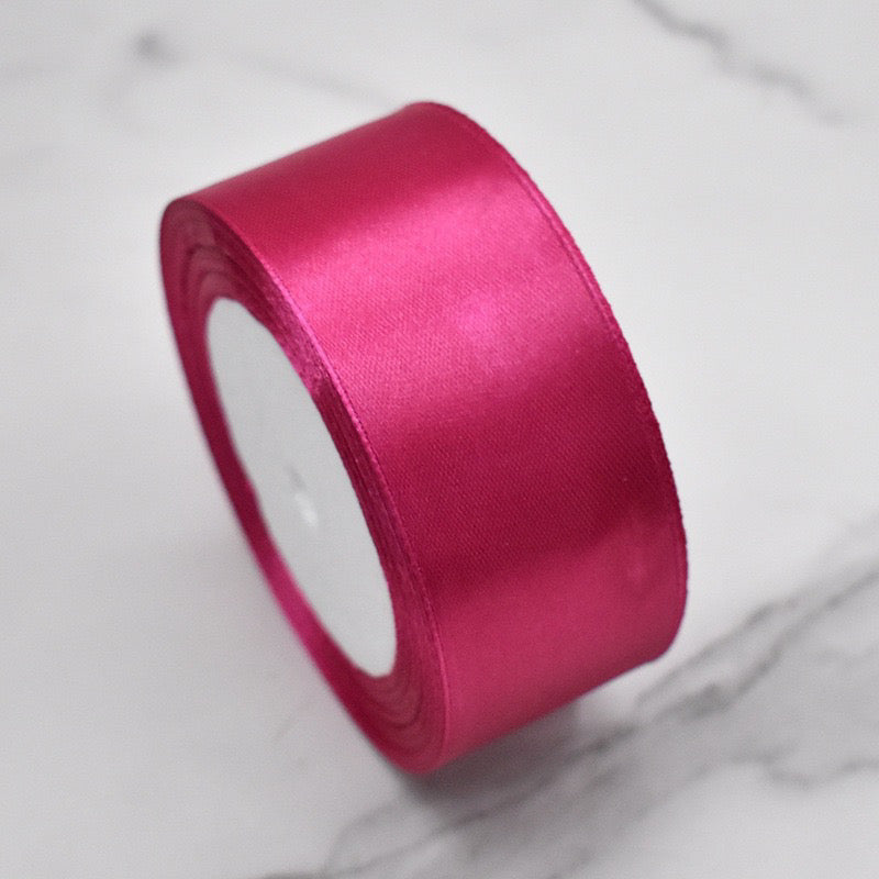 25Yards Plain Gift Wrapping Bouquet Ribbon Satin Ribbon