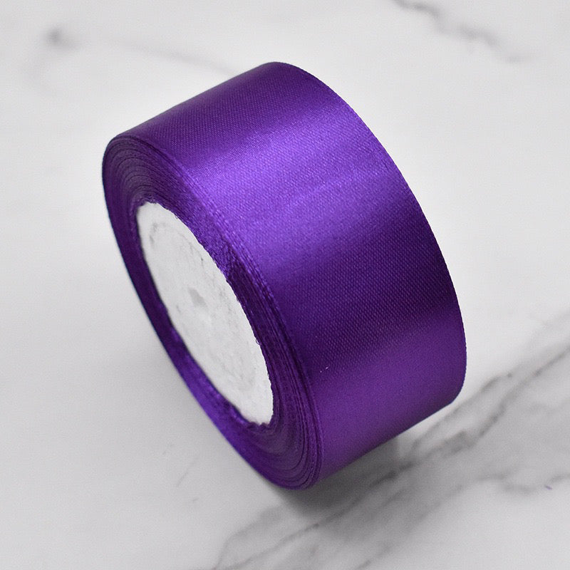 25Yards Plain Gift Wrapping Bouquet Ribbon Satin Ribbon