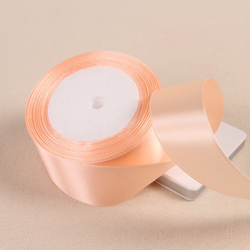 25Yards Plain Gift Wrapping Bouquet Ribbon Satin Ribbon