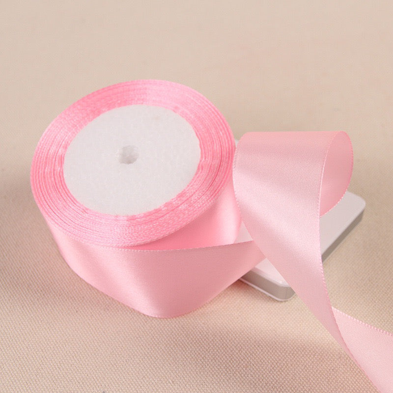 25Yards Plain Gift Wrapping Bouquet Ribbon Satin Ribbon