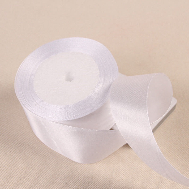 25Yards Plain Gift Wrapping Bouquet Ribbon Satin Ribbon