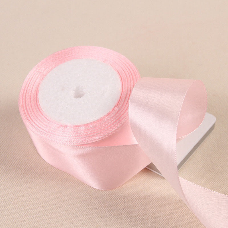 25Yards Plain Gift Wrapping Bouquet Ribbon Satin Ribbon