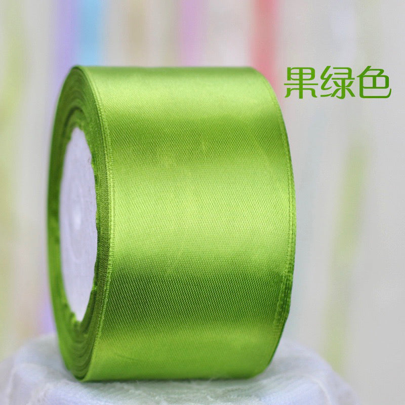 25Yards Plain Gift Wrapping Bouquet Ribbon Satin Ribbon