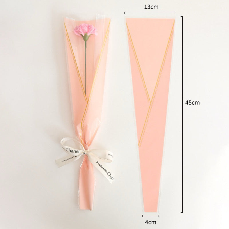 45pcs JUSTFORYOU Single Stem Rose Wrappers Bouquet Wrapping Paper