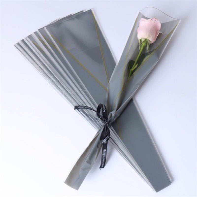 45pcs JUSTFORYOU Single Stem Rose Wrappers Bouquet Wrapping Paper