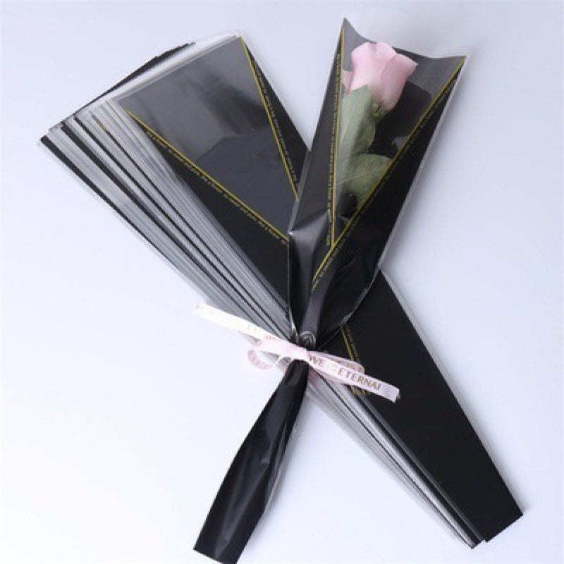 45pcs JUSTFORYOU Single Stem Rose Wrappers Bouquet Wrapping Paper