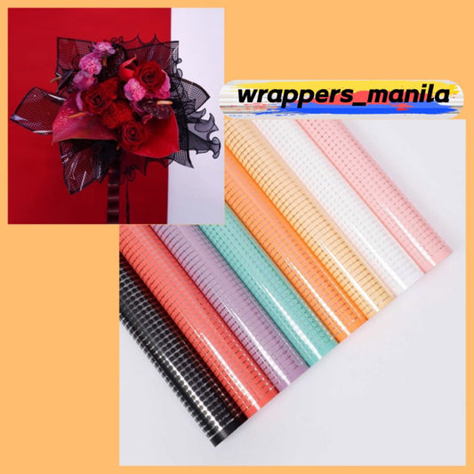 20pcs Dotted Net Design Wrapper Bouquet Wrapping Material (Waterproof)