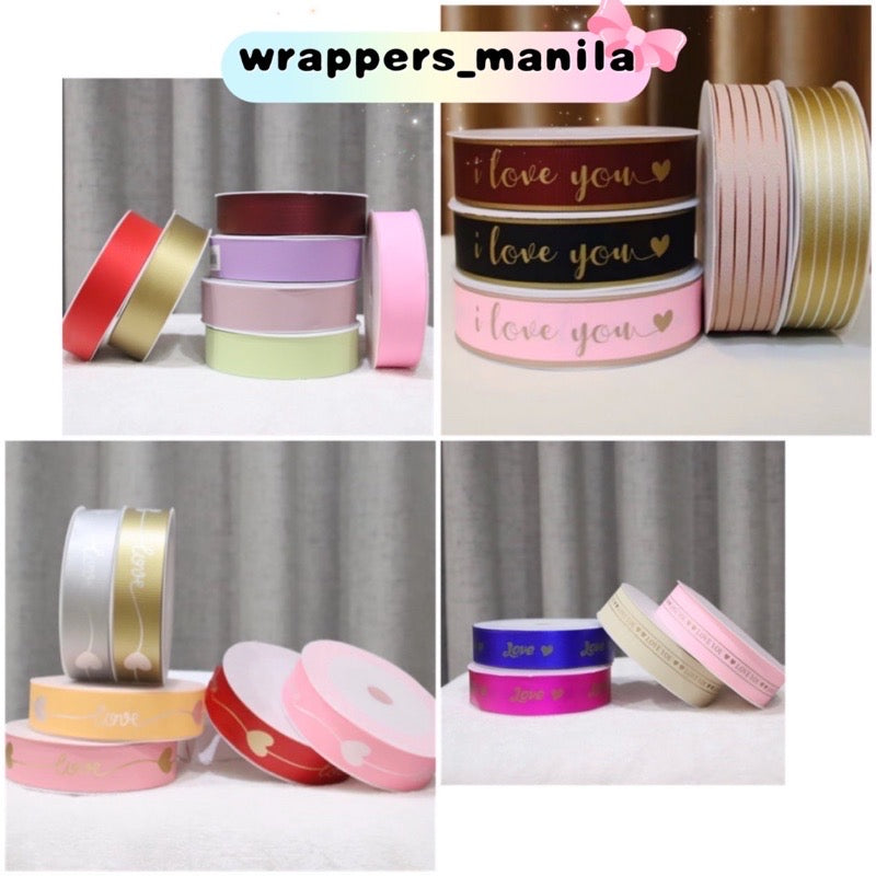 3cm Quality Plastic Style Ribbon Gift Wrapping Bouquet Ribbon 50yards long