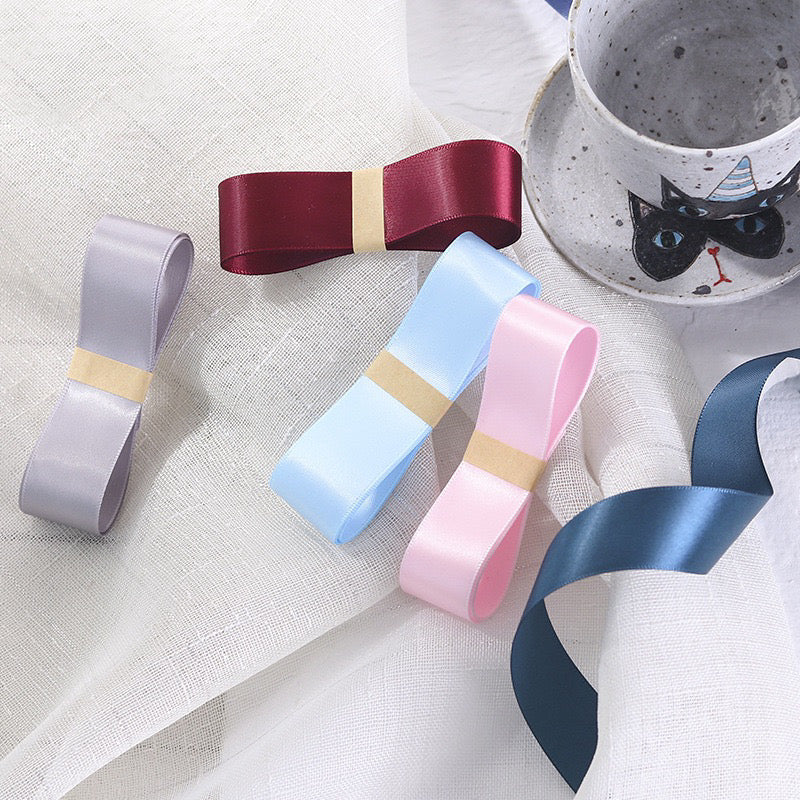 50 yards Plain Satin Ribbon Gift Wrapping Bouquet Ribbon