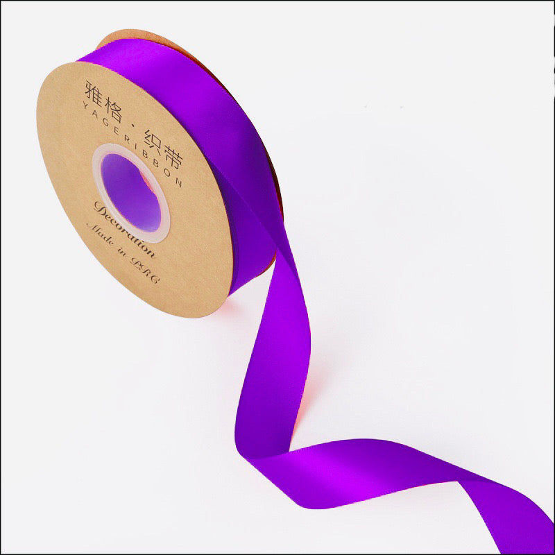 50 yards Plain Satin Ribbon Gift Wrapping Bouquet Ribbon