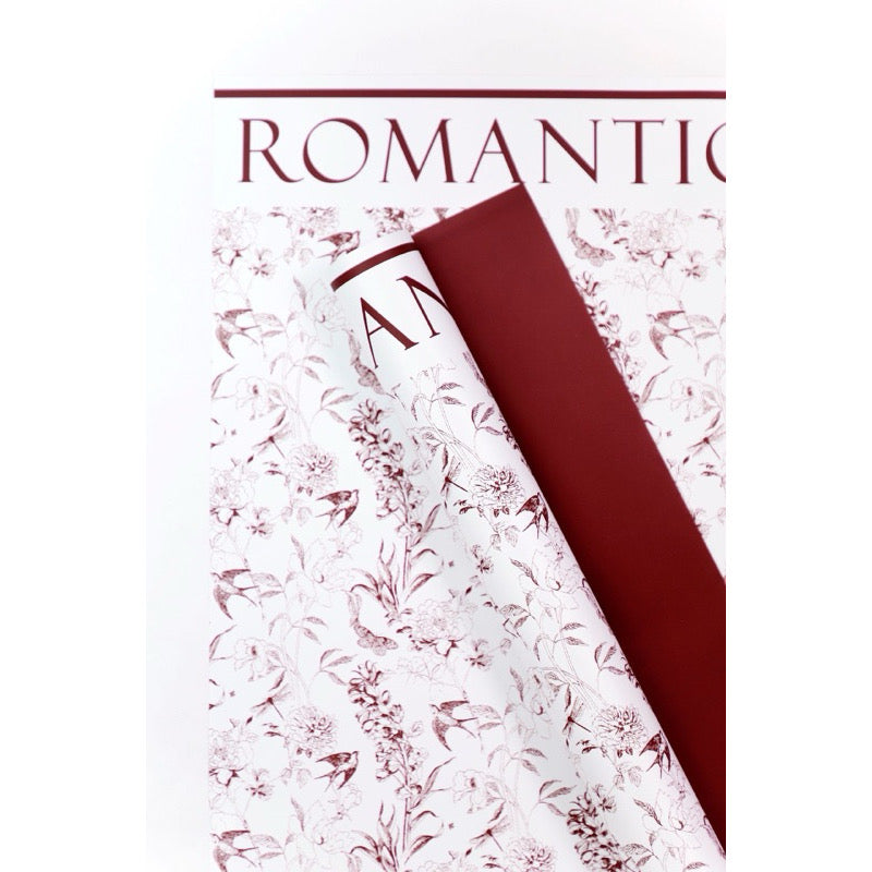 20pcs Floral Romantic Style Wrapping Paper (Waterproof)