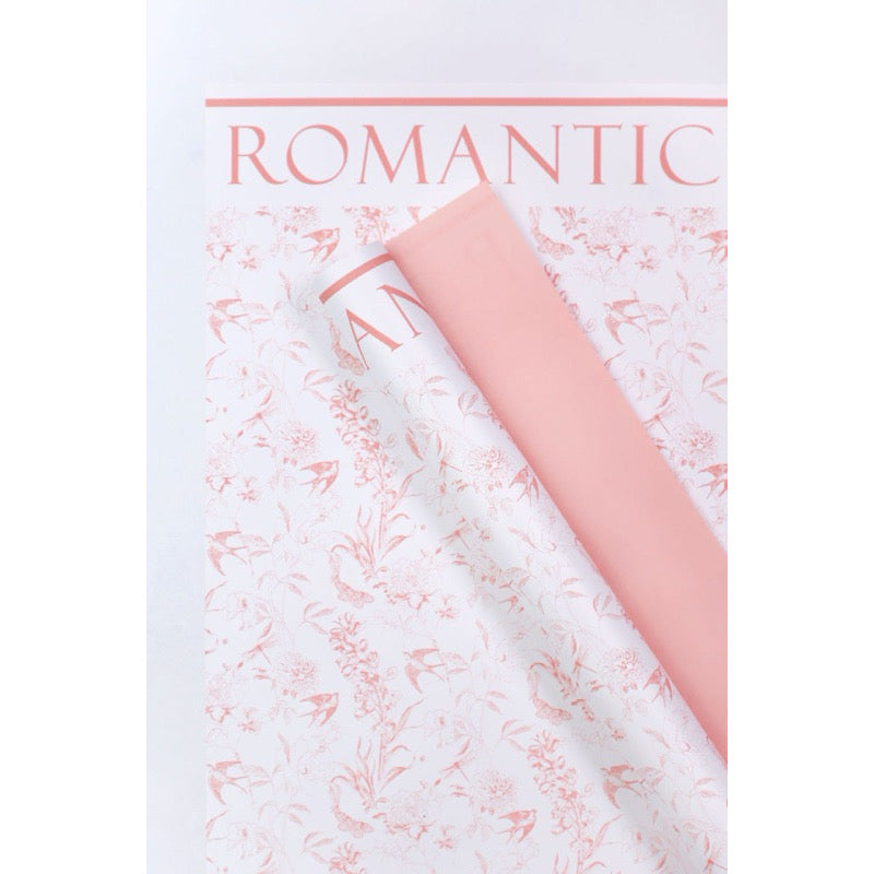 20pcs Floral Romantic Style Wrapping Paper (Waterproof)