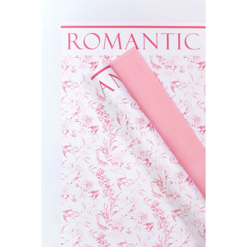 20pcs Floral Romantic Style Wrapping Paper (Waterproof)