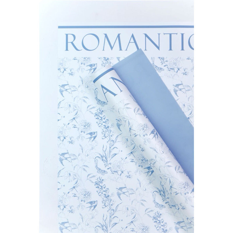 20pcs Floral Romantic Style Wrapping Paper (Waterproof)