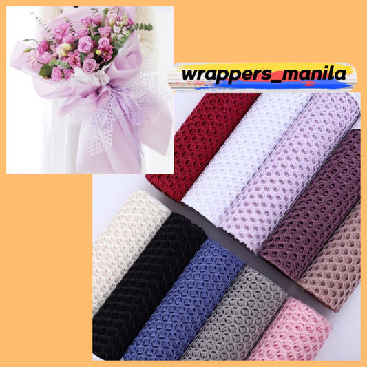 Floral Wrapping Korean Style Round Mesh Bouquet Wrapper