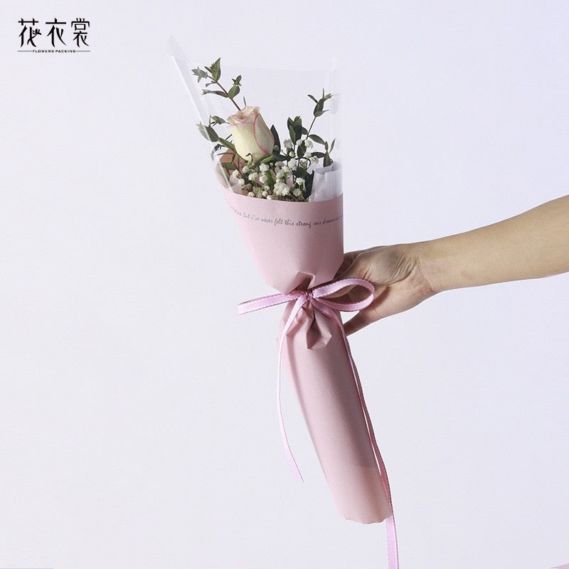 20pcs per Pack Single Stem Rose Wrappers Bouquet Wrapping Paper