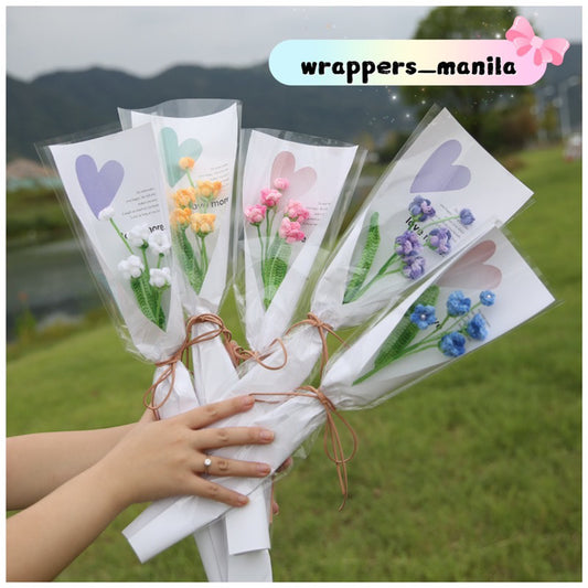 20pcs Single Stem Rose Wrappers Flower Wrapping Paper